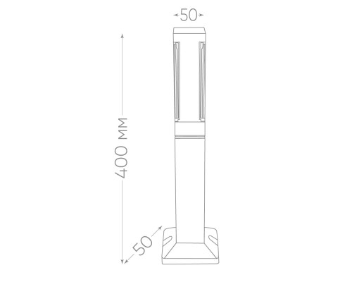 Светильник уличный светодиодный Feron DH602, 5W, 250Lm, 4000K, черный