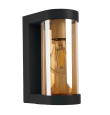 Светильник садово-парковый Feron DH1901, на стену, E27 230V, черный