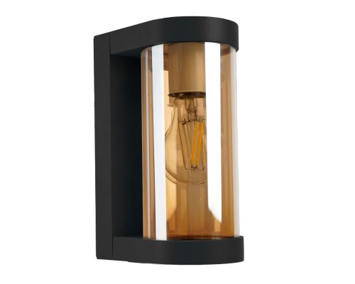 Светильник садово-парковый Feron DH1901, на стену, E27 230V, черный