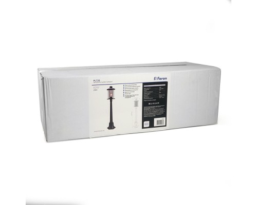 Светильник садово-парковый Feron PL726  столб 60W E27 230V, черный