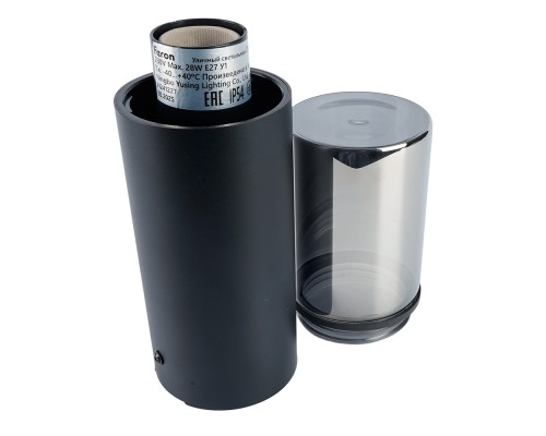 Светильник садово-парковый Feron DH1803, столб,  E27 230V, черный