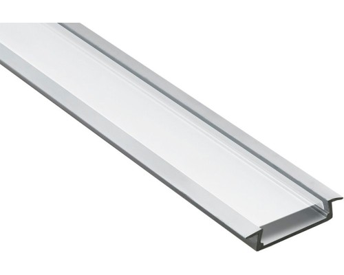 Профиль для светодиодной ленты Feron CAB252 "встраиваемый" широкий серебро 10293