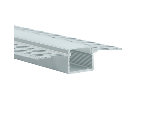 Профиль алюминиевый встраиваемый скрытый, серебро, CAB254