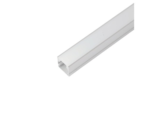 Профиль алюминиевый накладной, 10х10мм, серебро, CAB243