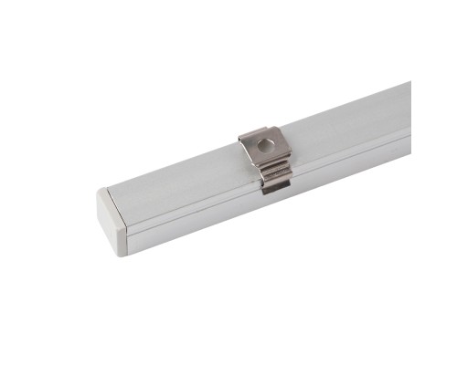 Профиль алюминиевый накладной, 10х10мм, серебро, CAB243