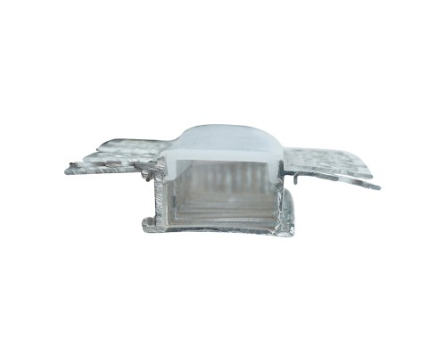 Профиль алюминиевый встраиваемый скрытый, серебро, CAB248