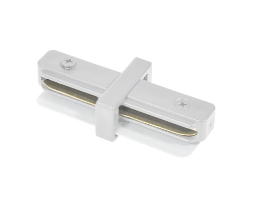 Коннектор прямой однофазный для шинопровода, белый, LD1020