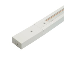 Шинопровод для трековых однофазных светильников, белый, 1м,  в наборе токоввод, заглушка, крепление, CAB1007