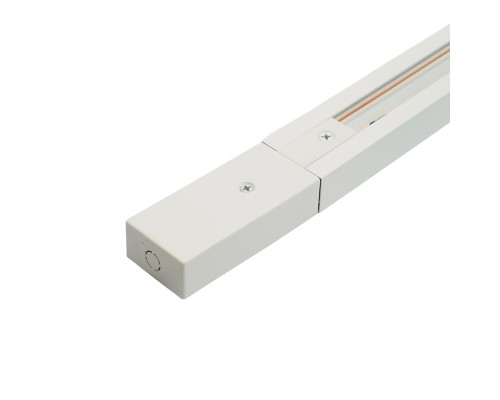 Шинопровод для трековых однофазных светильников, белый, 1м,  в наборе токоввод, заглушка, крепление, CAB1007