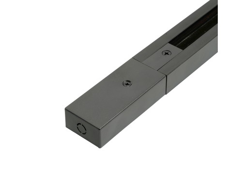 Шинопровод для трековых однофазных светильников, черный, 1м,  в наборе токоввод, заглушка, крепление, CAB1007