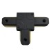 Коннектор Т-образный однофазный для шинопровода  , черный , LD1003