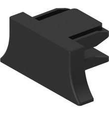 Заглушка пластиковая для шинопровода, черный, LD1011