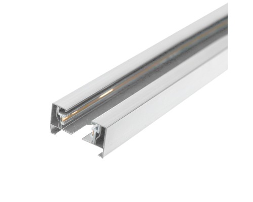 Шинопровод для трековых однофазных светильников, белый, 2м,  в наборе токоввод, заглушка, крепление, CAB1007