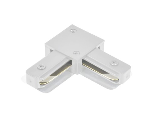 Коннектор угловой однофазный для шинопровода, белый, LD1021