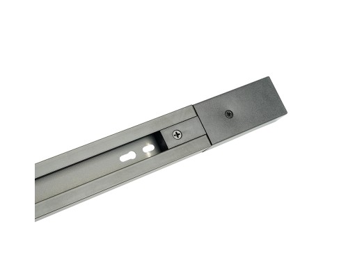 Шинопровод для трековых однофазных светильников, черный, 1м,  в наборе токоввод, заглушка, крепление, CAB1007