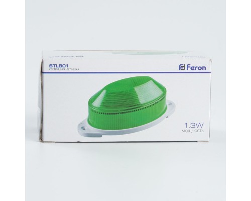 Светильник-вспышка (стробы) Feron STLB01 IP54 18LED 1,3W зеленый (арт. 29897)