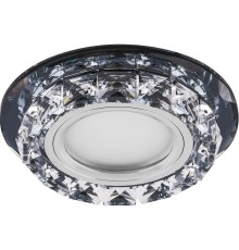 Светильник встраиваемый с белой LED подсветкой Feron CD878 потолочный MR16 G5.3 черный