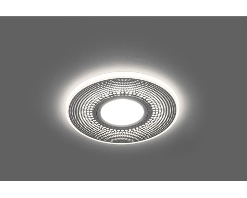 Светильник встраиваемый с белой LED подсветкой Feron CD950 потолочный MR16 G5.3 белый матовый