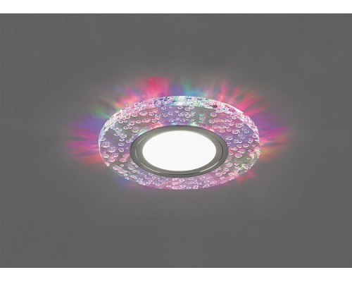 Светильник встраиваемый с белой LED подсветкой Feron CD953 потолочный MR16 G5.3, прозрачный