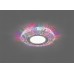 Светильник встраиваемый с разноцветной LED подсветкой Feron CD953 потолочный MR16 G5.3, прозрачный