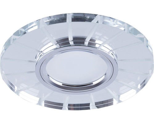 Светильник встраиваемый с LED подсветкой Feron CD982 потолочный MR16 G5.3 прозрачный, хром