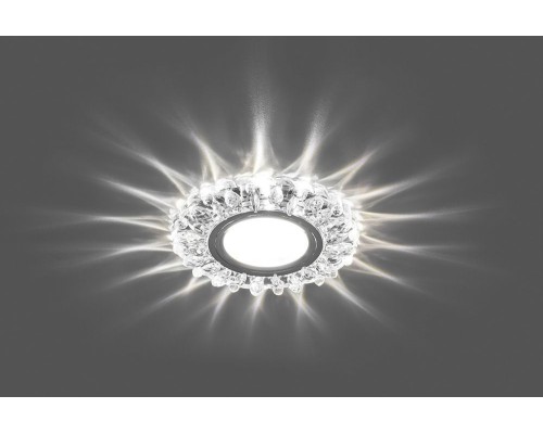 Светильник встраиваемый с белой LED подсветкой Feron CD916 потолочный MR16 G5.3 прозрачный
