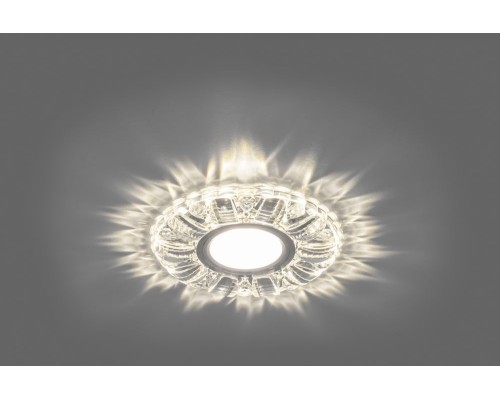 Светильник встраиваемый с белой LED подсветкой Feron CD921 потолочный MR16 G5.3 прозрачный