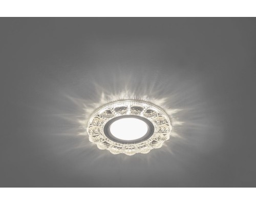 Светильник встраиваемый с белой LED подсветкой Feron CD912 потолочный MR16 G5.3 прозрачный