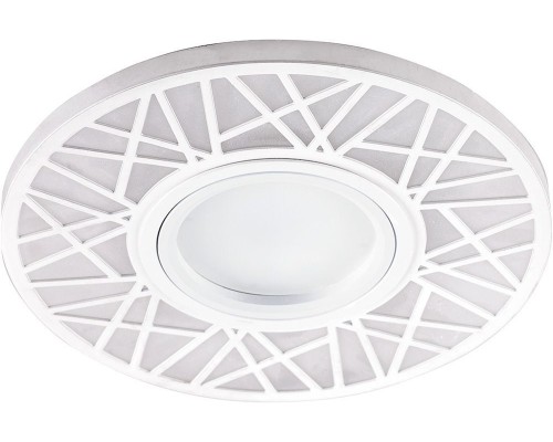 Светильник встраиваемый с LED подсветкой Feron CD991 потолочный MR16 G5.3 белый