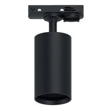 Светильник Feron AL198 трековый однофазный на шинопровод под лампу GU10, черный с антибликовой сеточкой