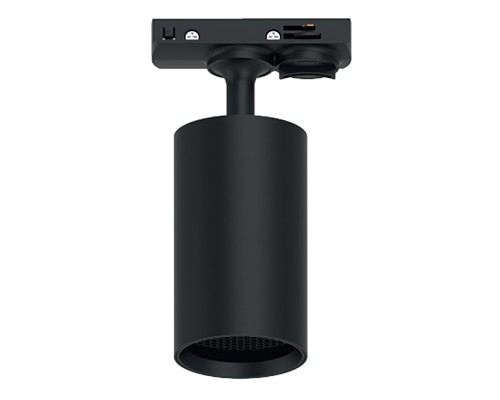 Светильник Feron AL198 трековый однофазный на шинопровод под лампу GU10, черный с антибликовой сеточкой