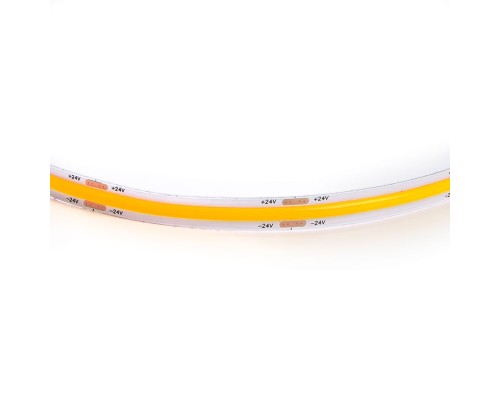 Светодиодная COB лента Feron LS530 320SMD(2110) 8Вт/м 24V 5000*8*1.8мм IP20, желтый