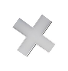 Светильник коннектор Feron AL4036X 6W 660Lm 3000К-4000К-6400K, X-образный, с ручным переключением режимов, серебро, 160*160*70мм возмож. соедин. в линию,серия RetailRay