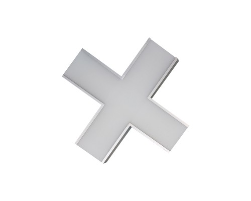 Светильник коннектор Feron AL4036X 6W 660Lm 3000К-4000К-6400K, X-образный, с ручным переключением режимов, серебро, 160*160*70мм возмож. соедин. в линию,серия RetailRay