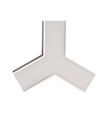 Светильник коннектор Feron AL4036Y 5W 550Lm 3000К-4000К-6400K, Y-образный, с ручным переключением режимов, серебро, 148*128*70мм возмож. соедин. в линию, серия RetailRay