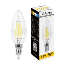 Лампа светодиодная Feron LB-73 Свеча E14 9W 230V 2700K