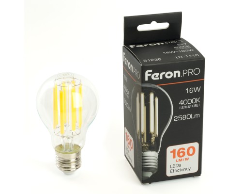 Лампа светодиодная Feron.PRO LB-1116 Шар E27 16W 175-265V 4000K