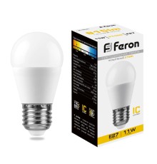 Лампа светодиодная Feron LB-750 Шарик E27 11W 2700K