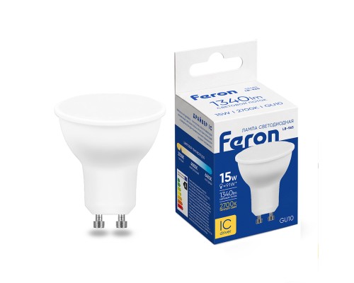 Лампа светодиодная Feron LB-965 MR16 GU10 15W 175-265V 2700K