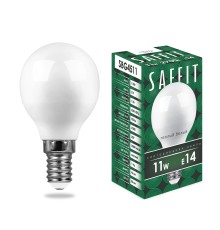 Лампа светодиодная SAFFIT SBG4511 Шарик E14 11W 2700K