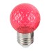 Лампа светодиодная Feron LB-385 Шарик красный прозрачный E27 1W 230V