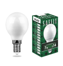 Лампа светодиодная SAFFIT SBG4507 Шарик E14 7W 2700K
