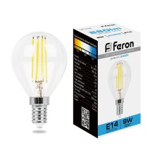 Лампа светодиодная Feron LB-509 Шарик E14 9W 6400K