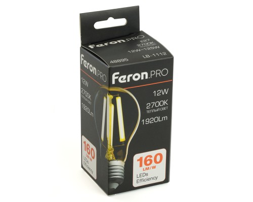 Лампа светодиодная Feron.PRO LB-1112 Шар E27 12W 175-265V 2700K