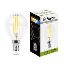 Лампа светодиодная Feron LB-515 Шарик E14 15W 230V 4000K