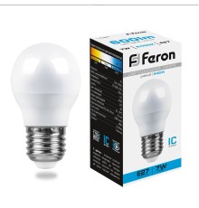 Лампа светодиодная Feron LB-95 Шарик E27 7W 6400K