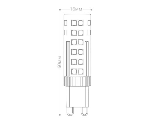 Лампа светодиодная капсула Feron LB-433 (7W) 230V G9 6400K 16x60мм 25768