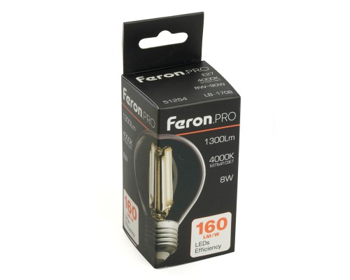 Лампа светодиодная Feron.PRO LB-1708 Шарик E27 1300LM 8W 175-265V 4000K