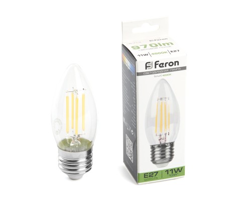 Лампа светодиодная Feron LB-713 Свеча E27 11W 230V 4000K