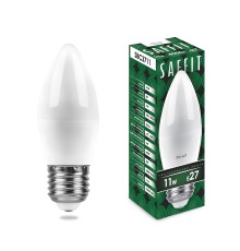 Лампа светодиодная SAFFIT SBC3711 Свеча E27 11W 4000K